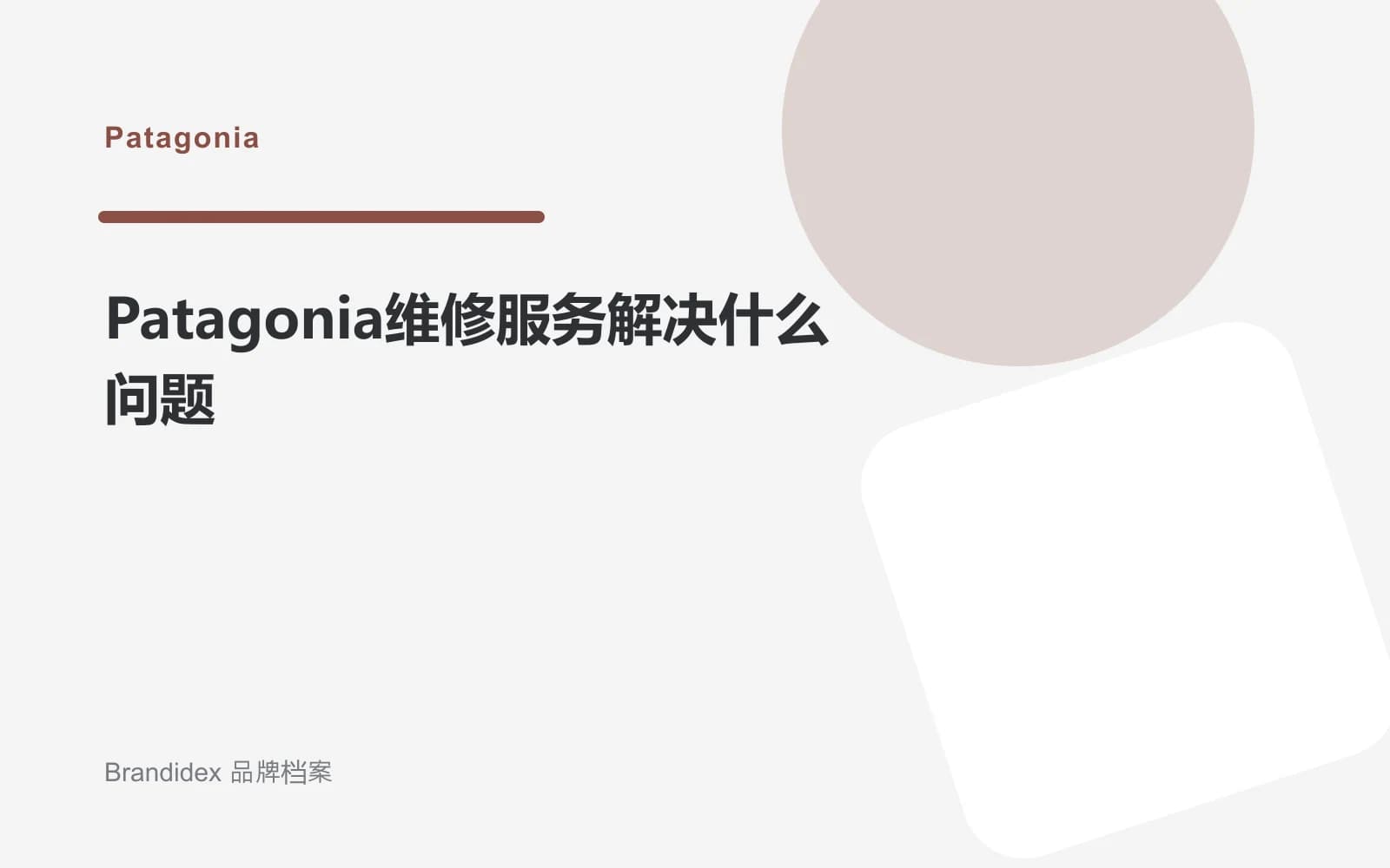 Patagonia维修服务解决什么问题文章封面